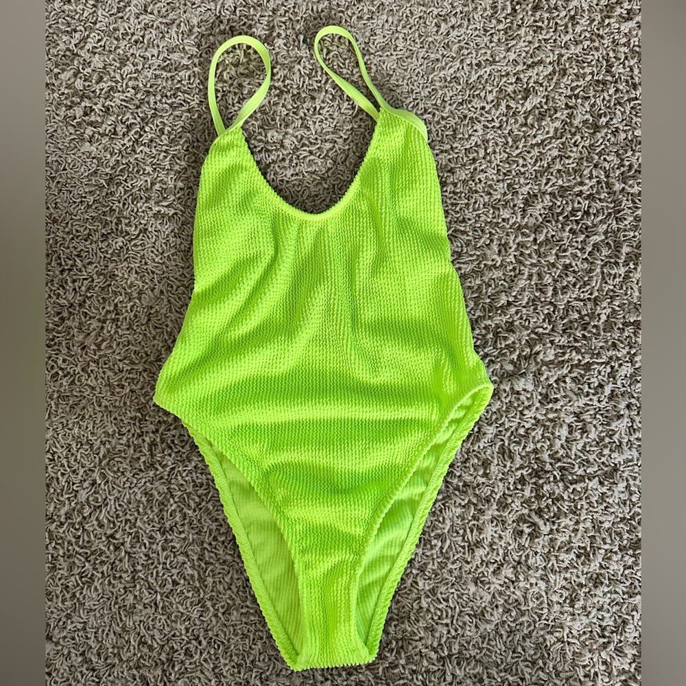 Good American Electric Lime Bikini